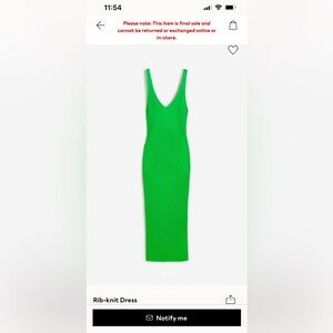 H & M knit midi dress